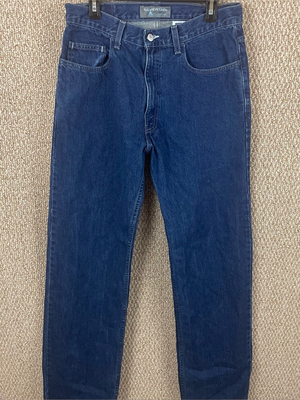 Vintage Levi's Silvertab Jeans Men’s 32x32 Straight Dark Blue Denim Y2K C18